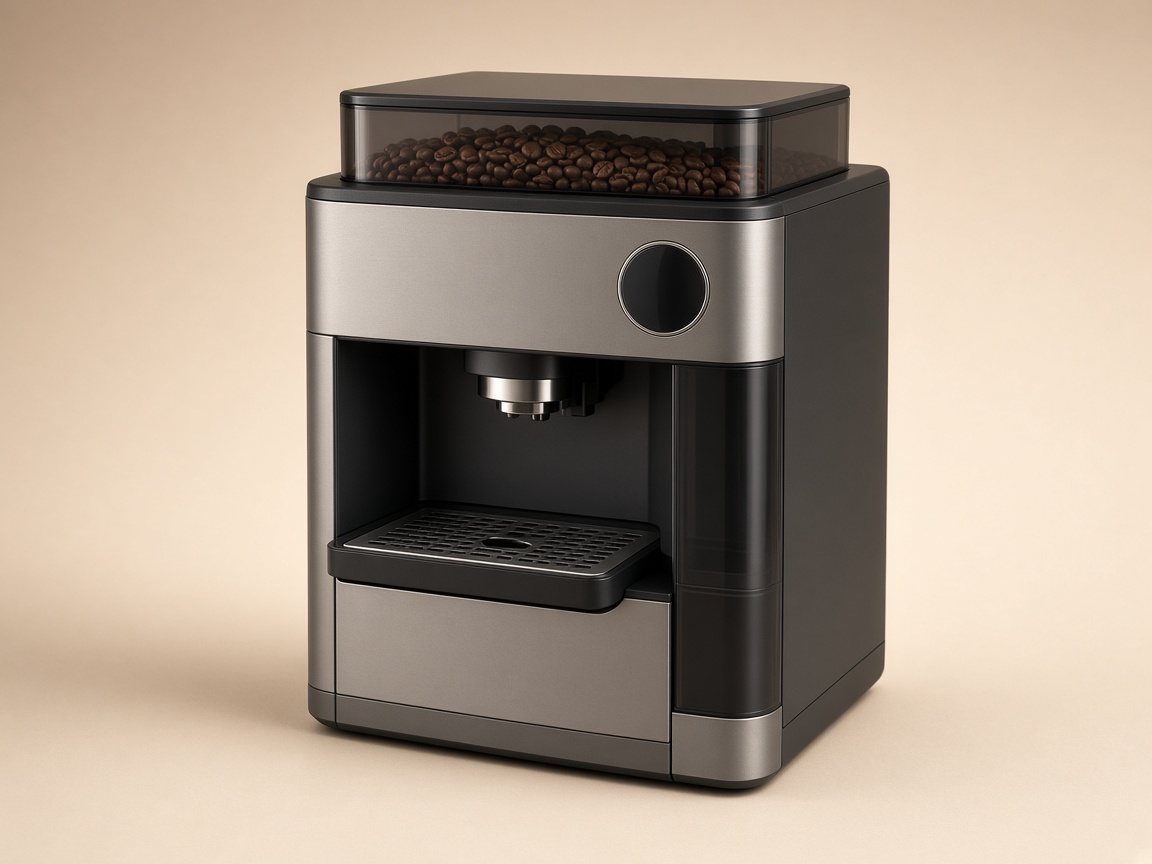Machine à café automatique compacte à grain vue produit