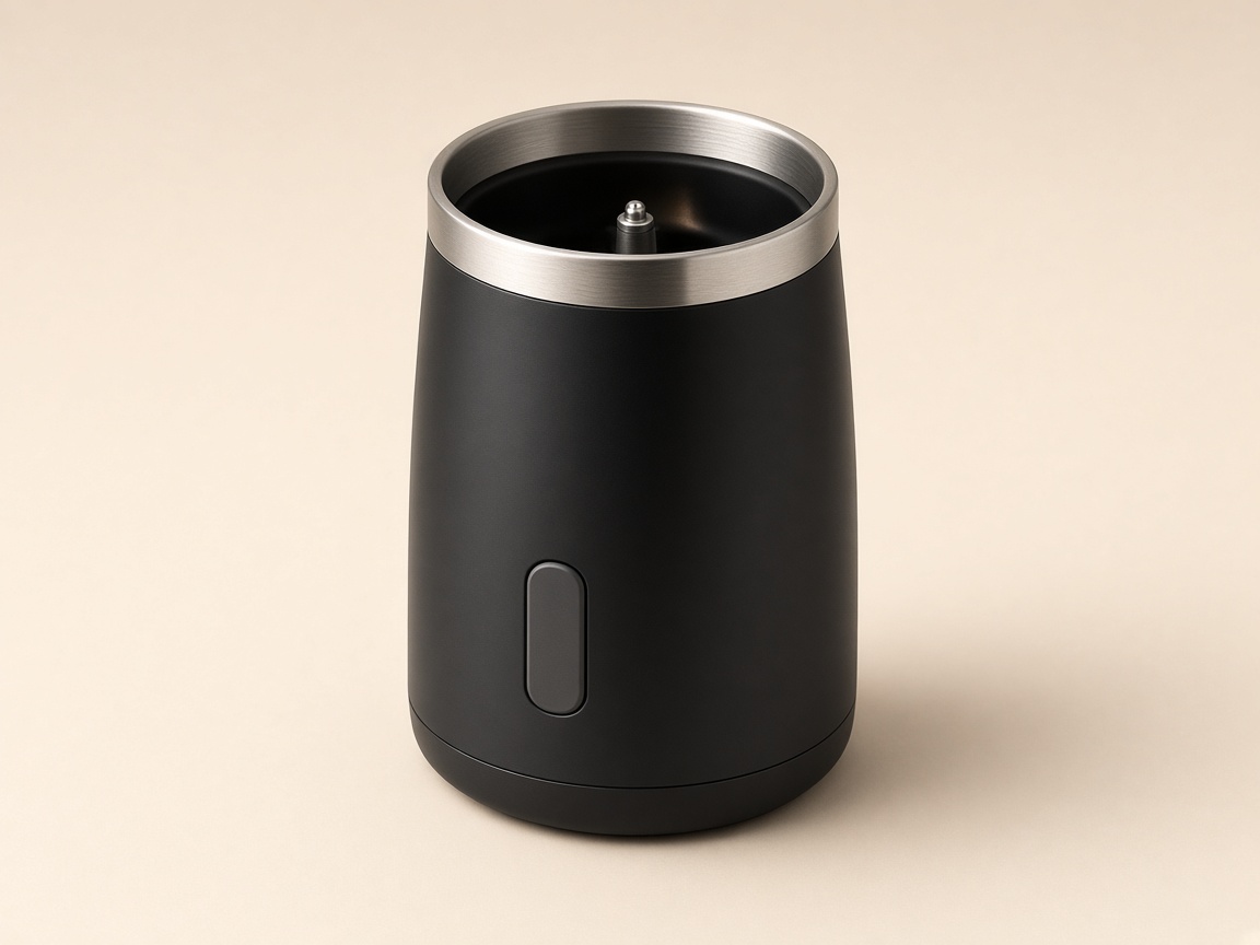Mousseur à lait électrique compact vue produit studio