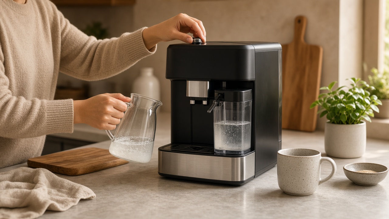 Entretien et détartrage d'une machine à café automatique